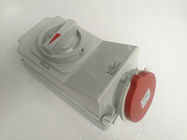 3P 63A IP44 Watertight Industrial Socket Outlet With Switch 3rd Generation Switched Sockets part no. 6571