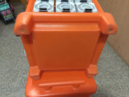 Movable Portable Power Distribution Box , Plastic 3 Phase Distribution Box