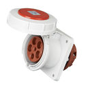 Weatherable 5P 3 Phase Industrial Socket 120°C High Temperature Resistant