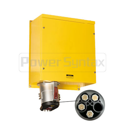 PowerSyntax 4P 630 Amp 400V IP67 Heavy Duty High Current Built-in Terminal Wall Mounted Receptacle Part No. 75150