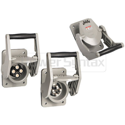 PowerSyntax Shore Power High Current Industrial Panel Mounted Female Socket 4P 350A 400V IP67 Part No. MB350A-AS