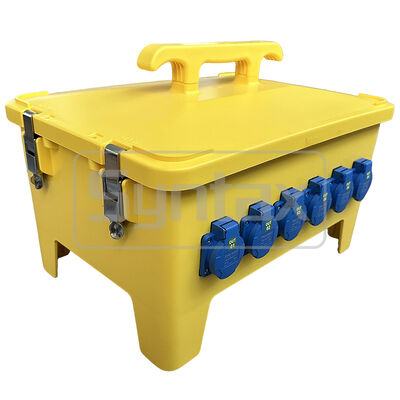 Syntax MP36 Portable Power Distribution Boxes IP67 Waterproof 125A/5P Inlet Three Phase Electric Power Distro 47.8*34*33CM