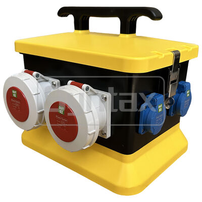 Syntax MZ12 IP67 Waterproof Portable Power Distribution Boards For 63A 400v Three Phase Electrical Supply Outdoors 308*238*277mm