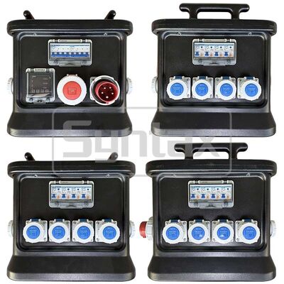 Syntax MK1N 5P 32A IP67 Waterproof Portable Power Distribution Board HDPE Material Fitted With Multi-functional Meter 48*48*48.8CM