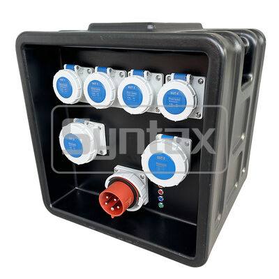 Syntax MD1 Three Phase 32AMP/5P HDPE Portable Distribution Box IP67 Waterproof for Industrial and Event Use