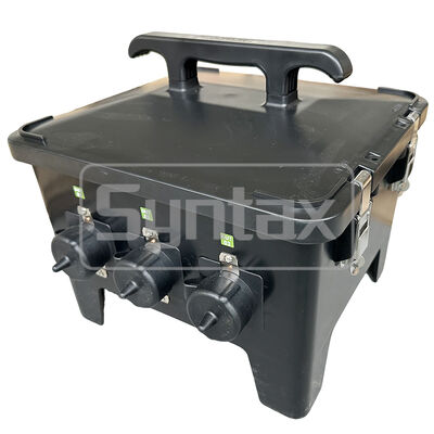 Syntax MP24 IP67 NEMA Waterproof Spider Box Temp Power Supply Electrical Power Distribution Input 200A 120/208V Duplex Receptacle