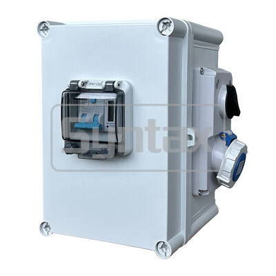 Syntax BF1 16A Interlocked 1 Way 16A RCBO Metered Caravan & Holiday Hook Up Point Connection Unit 220*340*150mm