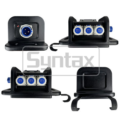 Syntax MS8 Single Phase 32A HDPE Portable Distribution Box IP67 With Hanging Hook 490x290x255mm