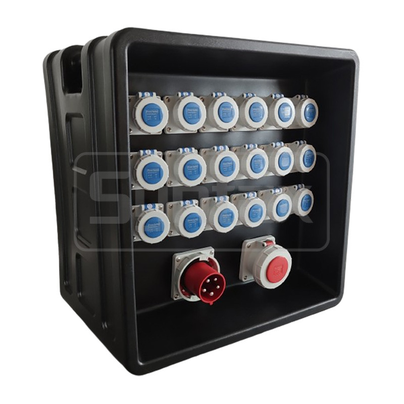 Syntax MD3 200A HDPE Power Distribution Units IP67 Industrial Socket Box 630x430x680mm