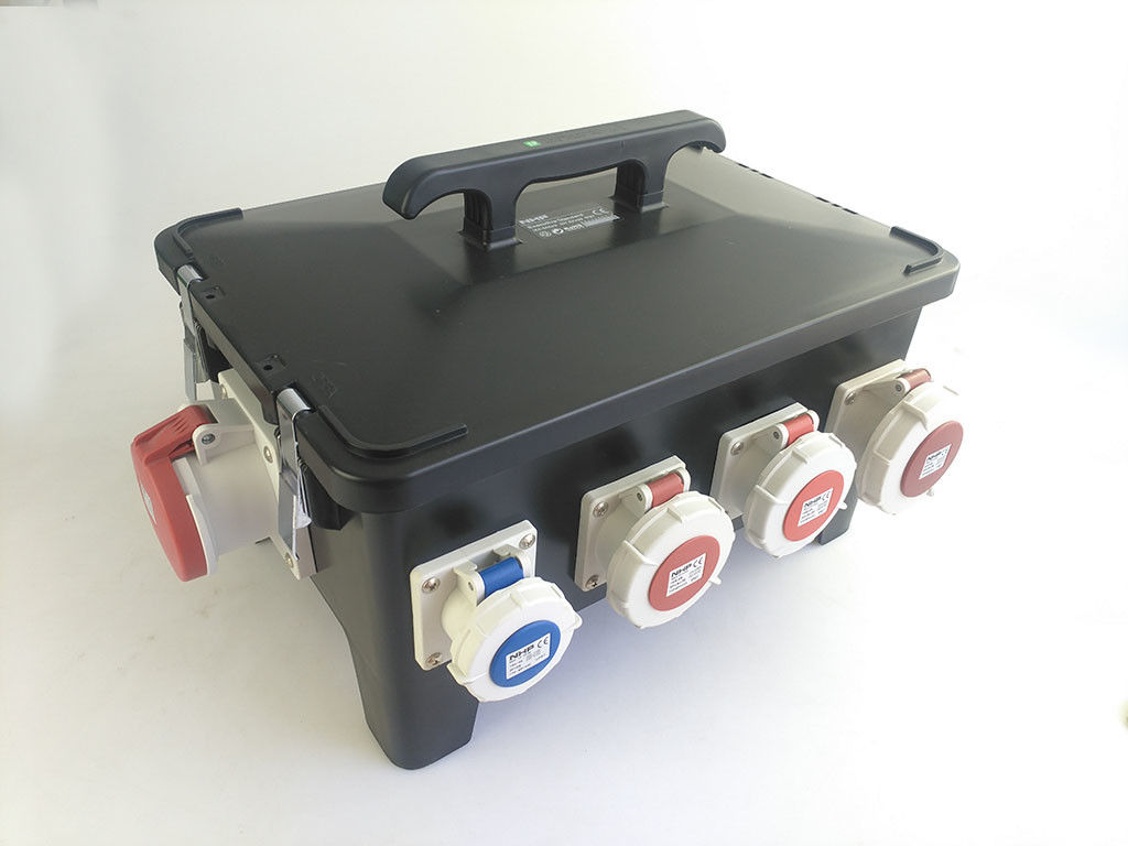 Movable 36 Poles Temporary Power Supply Boxes IP66 Weather Resistance