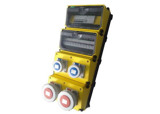 CJ φορητό κιβώτιο διανομής βημάτων σειράς CJ48 4 στρώματα που εγκαθίστανται με το βιομηχανικό εναλλασσόμενο ρεύμα 380V βουλωμάτων και υποδοχών και MCB