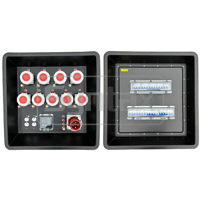 Σύνταξη MD3 4P 63A Τρεις φάσεις φορητές πλακέτες διανομής HDPE IP67 με διακόπτες για την ισχύ εκδήλωσης 630x430x680mm