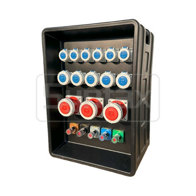 Σύνταξη MD4 Τρεις φάσεις 250AMP IP67 Αδιάβροχο κουτί διανομής ηλεκτρικής ενέργειας HDPE με διακόπτες Schneider και PowerSyntax Βιομηχανικές πρίζες και πρίζες 630x430x900mm