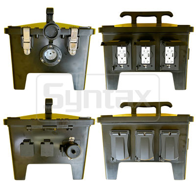 Syntax MP24 Αδιάβροχη Φορητή Μονάδα Διανομής Ενέργειας 50A Μονοφασική 2-Πόλων 4-Αγωγών UL/ETL Λίστα Υποδοχών