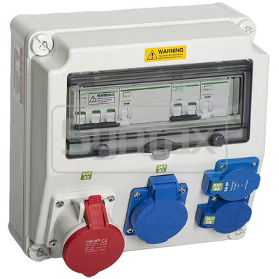 Πίνακας διανομής Syntax CX2 επιτοίχιος 32AMP τριφασικός τετραπολικός με RCBOs Schneider 280*280*155mm