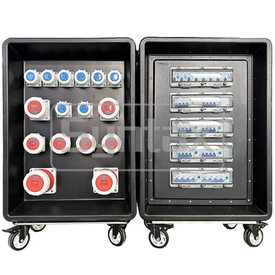 Σύνθεση MD4 Τρεις φάσεις 250AMP IP67 Ανερόπλεκτο HDPE κινητό πίνακα τροχιά με διαφορικό προστατευμένο 630x430x900mm